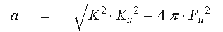 Formula for fitting lag time constant