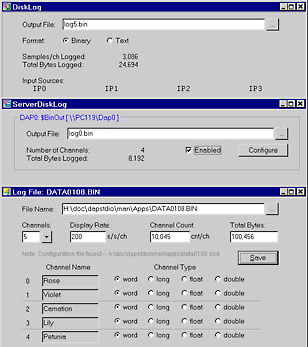 DAPstudio data handling windows