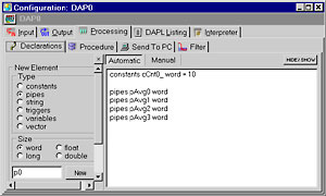 DAPstudio declaration window