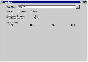 DAPstudio disk logging window