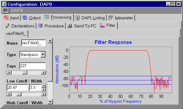 bandpass filter