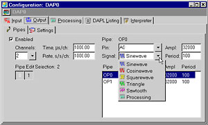 DAPstudio output windows