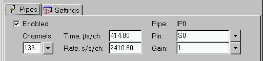 Sampling rate configuration