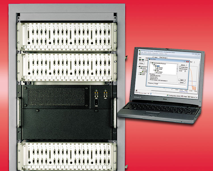 signal conditioning package with laptop DAPcell display