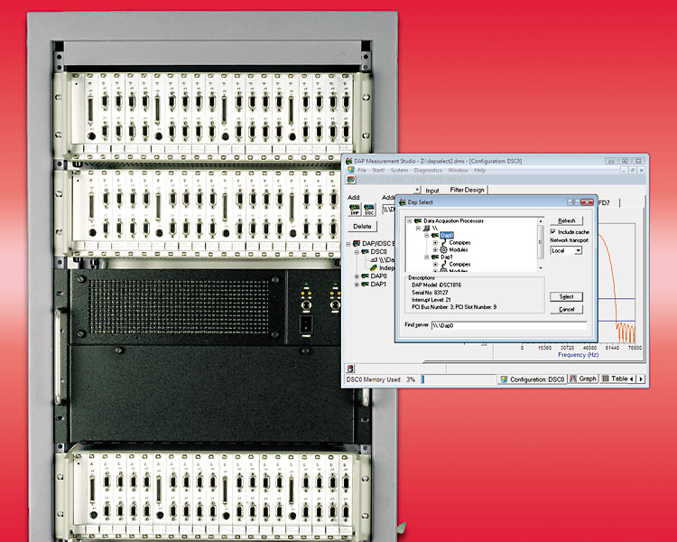 signal conditioning package with DAPcell display