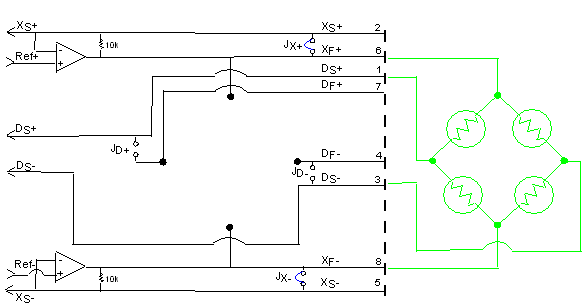 4-wire full-bridge configuration.