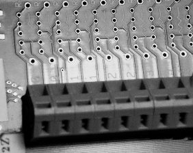 breadboarding area on termination board