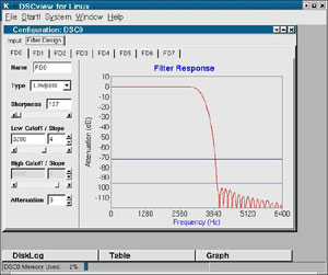 Filter Design Screen